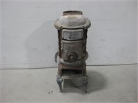3'x 14" Cast Iron Potbelly Wood Stove Untested
