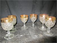 6 GOBLETS - ASSORTED PATTERNS