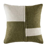 *NEW* Green & White Patchwork Cushion, 50x50 cms