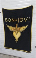 Bon Jovi Fleece Blanket Approx 48x65"