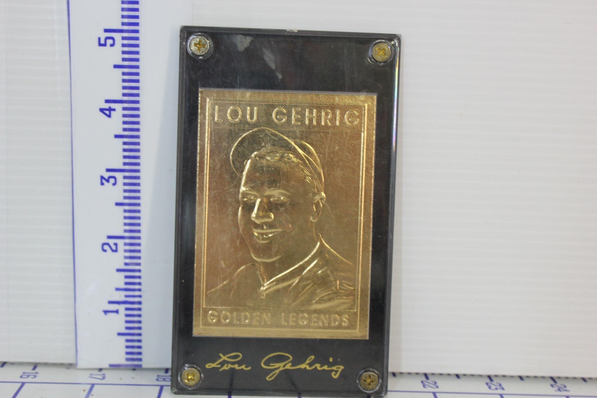 LOU GEHRIG GOLDEN LEGENDS CARD