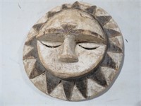 10" DIAMETER WOODEN SUN CEREMONIAL PIECE