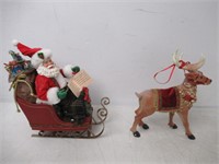 $145 - "As Is" Kurt Adler Santa In Sleigh With