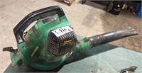 Gas Powered Weed Eater Leaf Blower. Working