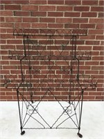 Antique wire 3 teir plant stand (As Is)