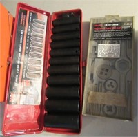 Craftsman die set with MIT impact socket set.