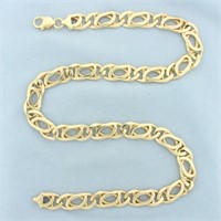 Italian 20.5 Inch Fancy Anchor Link Heavy Chain Li