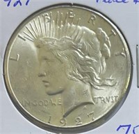 1927 Peace  Dollar MS