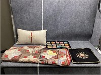 Pillow, Quilt, Crochet, and Needlpoint Art Bundle