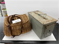Ammo box and fishing basket creel