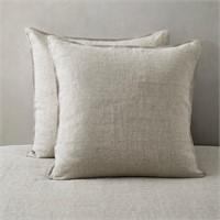 ATLINIA Ruffle Pillowcases Set of 2 Linen