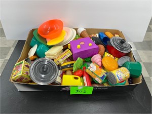 Misc lot of toy food pots kids plastic kitchen