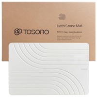 TOSORO - Stone Bath Mat, Diatomaceous Earth Non-S