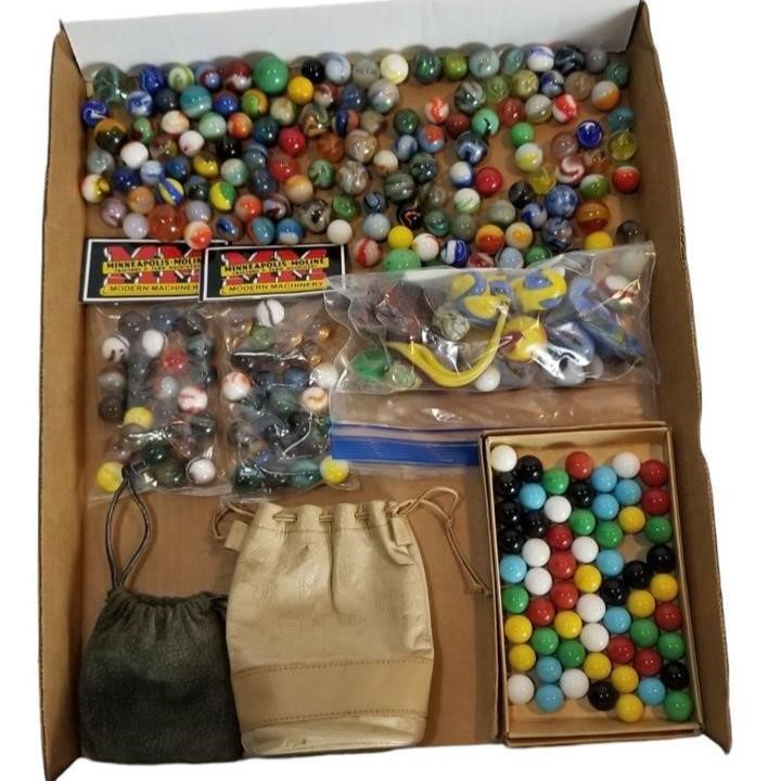 Misc Group of Marbles Etc
