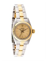 Rolex 18k Gold Oyster Perpetual Women's Watch 24mm