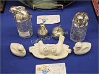 FOUR SETS OF FIGURAL SALT AND PEPPER SHAKERS