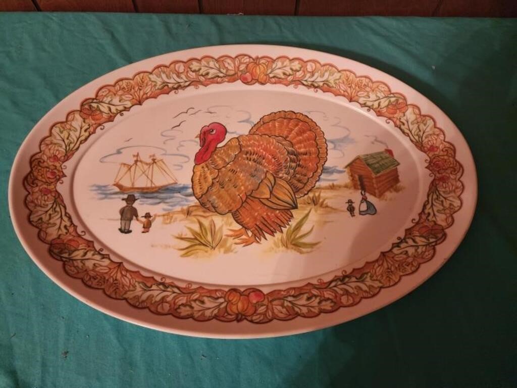 Vintage Brookpark Melamine Turkey Platter  ~