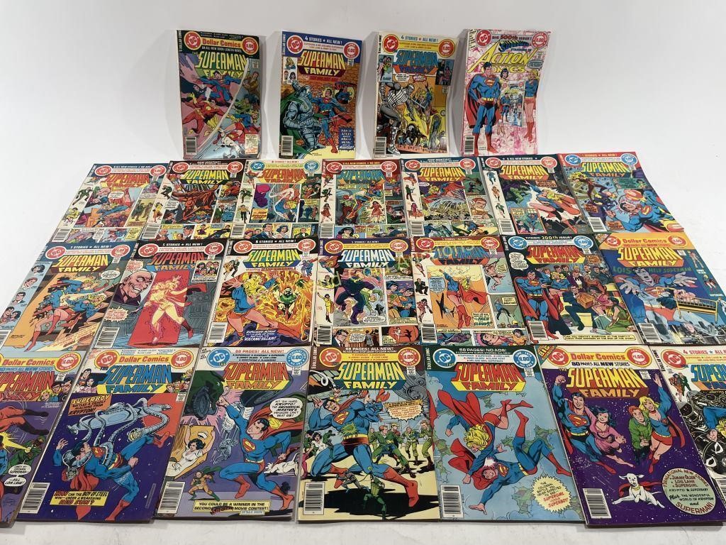 (25) VTG DC Comic Books: Superman & More