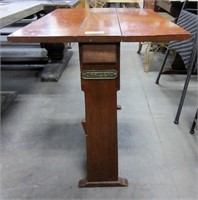 Unusual Officers Drop Leaf Table Saddle Stand?