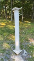 One white room column , hard molded plaster