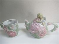 Avon Angel Tea Pot with Cup