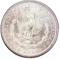 Coin 1885-O Morgan Silver Dollar Almost Unc.
