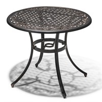 NUU GARDEN 36 Inch Patio Dining Table with Umbrel