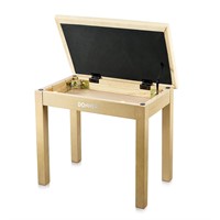 Donner Piano Bench with Storage, Solid Wood Keybo