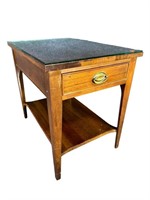 CRAFTIQUE SOLID MAHOGANY 1 DRAWER TABLE