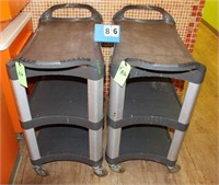 (2) Lakeside Rolling Work Carts