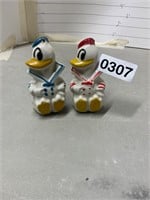 Donald Duck Salt and Pepper Shakers