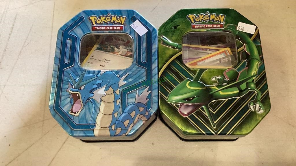 Pokémon cards - two containers full of Pokémon