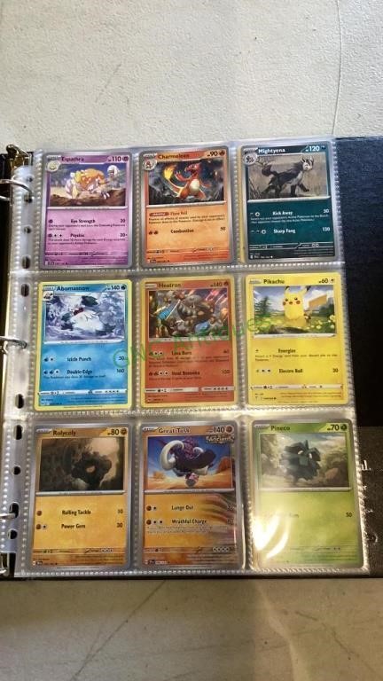 Pokémon cards - binder with 72 total cards
