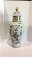 Beautiful extra large hand painted urn ginger jar