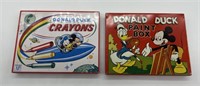 Disney Donald Duck Crayons & Paints Tins (2)