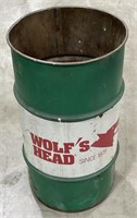 (AF) Vintage Wolf’s Head Oil Company 120 LBS