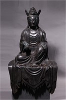 Republican Chinese Bronze Guanyin Statue