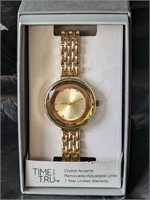 $20 Round Gold Color Ladies Watch NEW