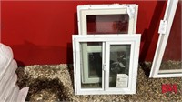1 24" x 24" Unused PVC Window and