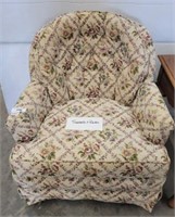 FLORAL SWIVEL ROCKING CHAIR