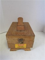 Vintage Wooden Kiwi "Shoe Server" and Brush and