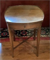 Mahogany side table with drawer