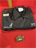 Mack truck shirt and buckle
