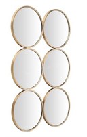 Mirror Brushed Gold Circles