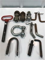 Clevis. Hitch pin, trailer balls and receiver pins