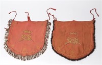 Pair of Fine Trumpeter Flags w/Coat of Arms