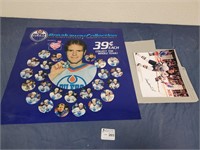 Signed Oilers photo and Oilers poster