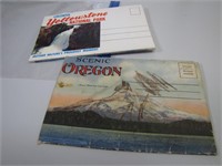 2 Vtg Fold Out Post Cards (YellowStone & Oregon)