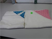 Pair of Fancy Work Pillow Cases