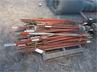 (50) Assorted Fence Posts